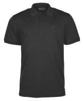 Pinewood Ramsey Pique Poloshirt Schwarz/Schwarz Vorderseite 