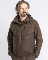 Pinewood Furudal Caribou Hunt Extreme Jacke Suede Brown/D.Olive Detail 1