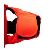 Gilet de protection chien de chasse Browning Protect Pro 2019, orange fluo, fermeture &agrave; bande Velcro
