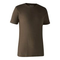 Deerhunter Basic T-Shirt 2er-Pack Herren braun (1-T-Shirt) Vorderseite 