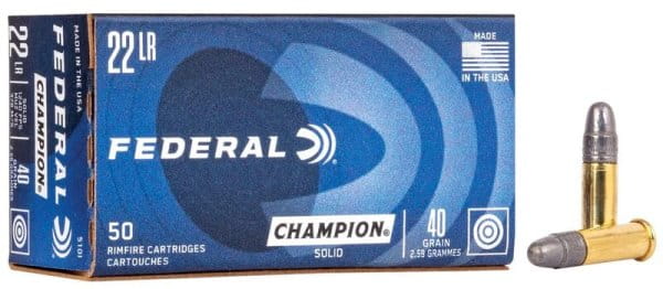 Federal .22 lfb HV Lightning Solid Champion KK Kleinkaliber 40 grs. - 500 St. Federal .22 lfb HV Lightning Solid Champion KK Kleinkaliber 40 grs. - 500 St.