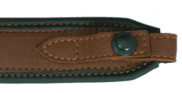 AKAH Gewehrriemen Elchleder mit Blitzriemenknopf Knopf
