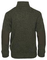 Pinewood Hurricane Strickpullover Troyer Kids D.Grey Melange R&uuml;ckseite