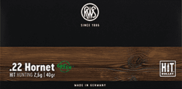 RWS 22 HORNET HIT 2,6g 40 gr - 20 Stk