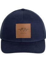Blaser Leather Badge Kappe Dunkelblau