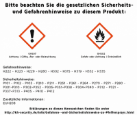 Pfefferspray TW1000 (63 ml/ Strahl) inkl. Metallclip Gefahrenhinweise