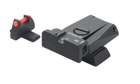 LPA Mikrometer-Visier SPR für HK USP9/40/45 mit rotem Fiber Optic-Korn