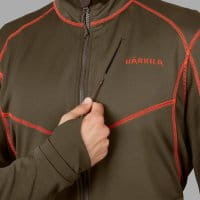 H&auml;rkila Scandinavian Fleecejacke gr&uuml;n/braun Details 