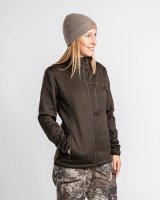Pinewood Furudal Frazer Active Power Fleece Jacke Damen D.Mossgreen Detail 1