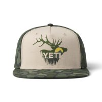 YETI Sunrise Elk 5 Panel Flat Brim Kappe Vorderseite 