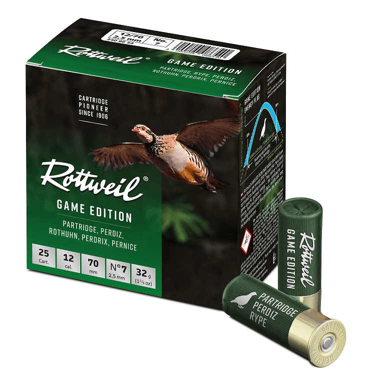 Rottweil Game Edition Rebhuhn 12/70 2,5 mm - 25 Stk.