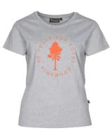 Pinewood Tree T-Shirt Damen grau Gr. L