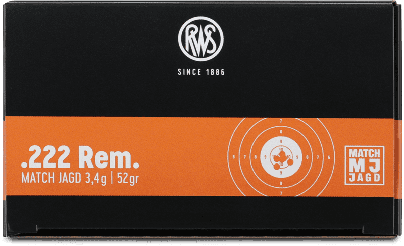 RWS .222 Rem. MJ 52gr. - 30 Stk