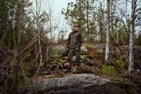H&auml;rkila Pro Hunter Lederweste Willow green outdoor outfit