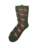 KRAWATTENDACKEL Socken-Set Hirsch + Dackel pink Hirsch offen