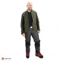 Pfanner Ventilation High-Tech Jacke mit Pfanner Ventilation Schnittschutzhose Grau und Pfanner Zermatt GTX Forstschuh