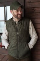 Blaser Victor Vintage Weste Herren gr&uuml;n vorne burst