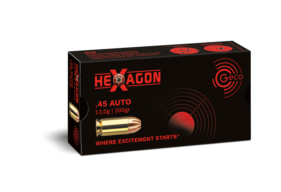 Geco .45 Auto Hexagon 200gr. - 50 Stk