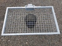 Heckträger Korb verzinkt, mit Schnellkupplung Vogelperspektive