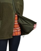 Pinewood Pile Fleece Jacke Damen Mossgreen