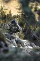 Blaser Observer F&auml;ustlinge HunTec Camouflage vor Gesicht