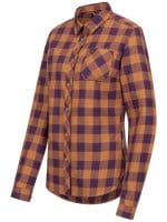 Blaser Charlotte Bluse Damen ocker/lila kariert