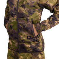 H&auml;rkila Deer Stalker Camo Fleece Hoodie Tasche Logo vorn