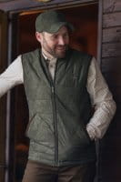 Blaser Victor Vintage Weste Herren gr&uuml;n vorne komplett