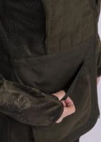 Pinewood Cadley Schie&szlig;weste Damen Moss Green Detail 5