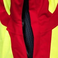 PSS X-Treme Rain Regenjacke Rot/Gelb Bel&uuml;ftungsschlitze