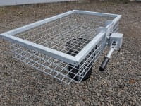 Heckträger Korb verzinkt, mit Schnellkupplung seitlich