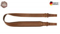 Bretelle pour arme en cuir d'&eacute;lan antid&eacute;rapant AKAH