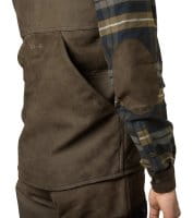 H&auml;rkila Pro Hunter Lederweste Willow green Detail 3