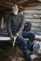 Pinewood Samuel Fleece Handschuh Jagdgrün Anwendung