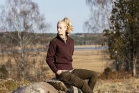 Pinewood Caribou Hunt Hose Damen Suede Brown/D.Olive Anwendung 1