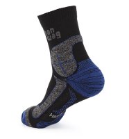 Hanwag Hike Merino Socken Black/Royal Blue