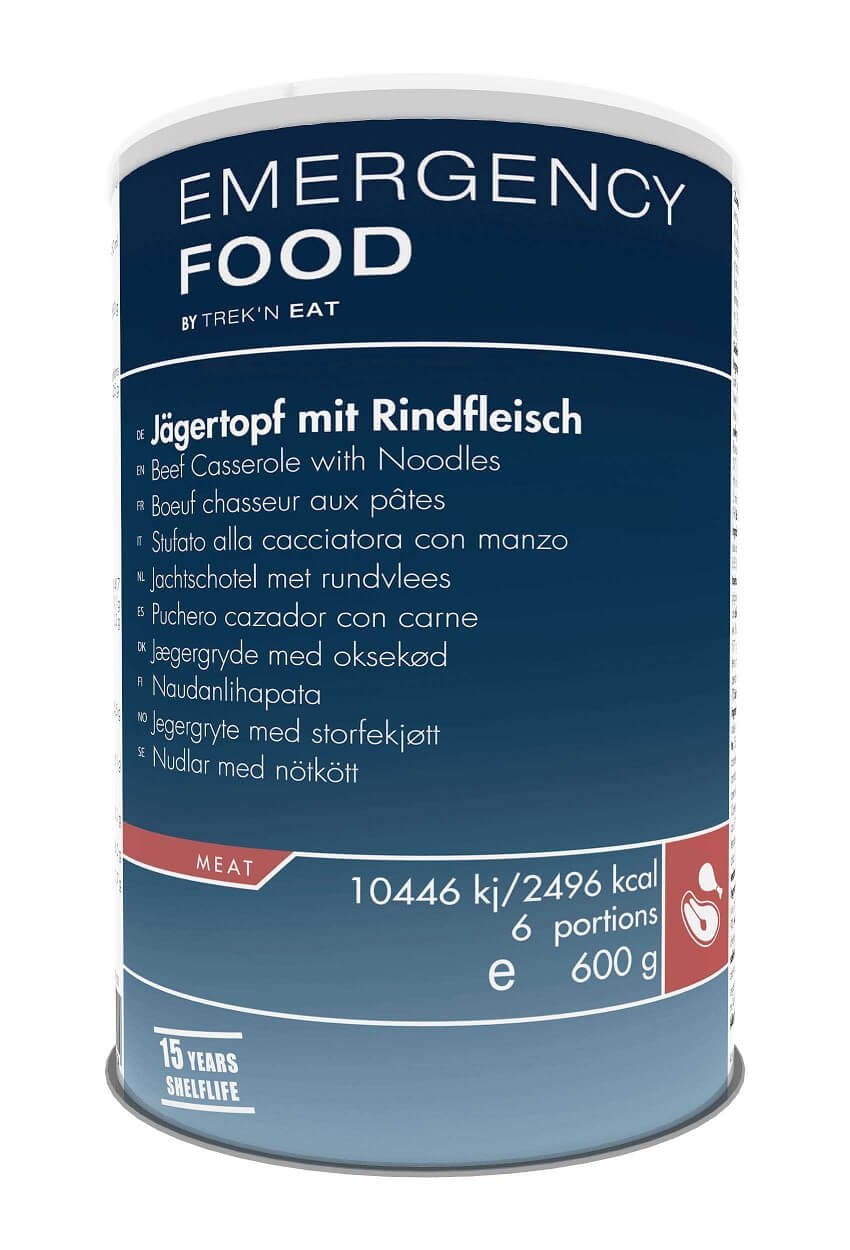 TREK'N EAT EMERGENCY FOOD Jägertopf mit Rindfleisch und Nudeln - 600 g