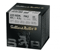 Sellier & Bellot .223 Rem Vollmantel 4,5 g/69 gr -100 St.