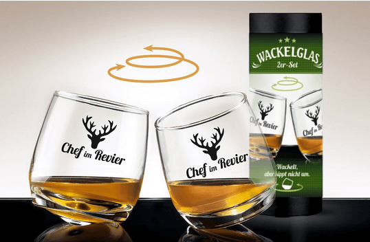 Gilde Wackelglas Chef 2er-Set