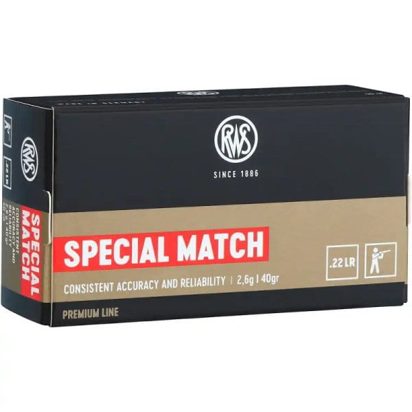 RWS .22lfb Special Match 2,6g RWS .22lfb Special Match 2,6g