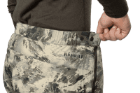 H&auml;rkila Mountain Hunter Expedition Packable Daunenhose &Uuml;berziehhose Logo Back