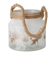 LivingActive Anton Windlicht 15 cm Hirschkuh + Hirschkalb