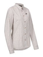 Blaser Juna Bluse Damen oliv/beige seitlich 1