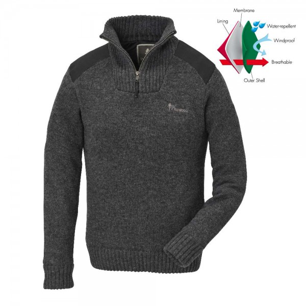 Pinewood 9349 Hurricane Strickpullover Damen Dunkelgrau Pinewood 9349 Hurricane Strickpullover Damen Dunkelgrau