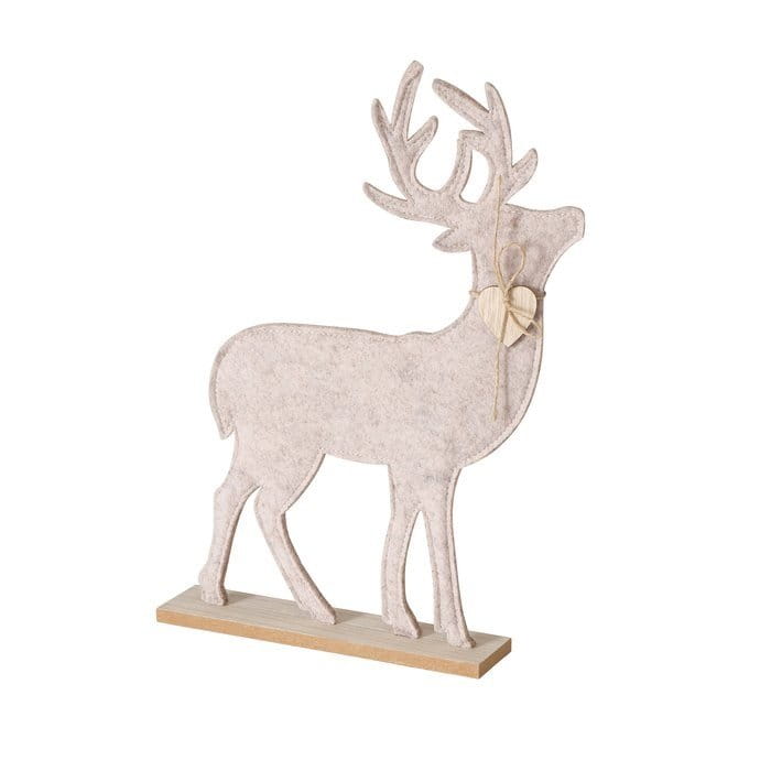 LivingActive Maxim Figur Hirsch 35 cm beige