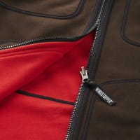 Härkila Kamko Fleecejacke Braun/Rot Detail 2