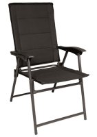 MIL-TEC Army Klappstuhl mit Lehne Schwarz