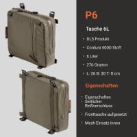 Vorn P6 Tasche 6L Fog Green Bild 2