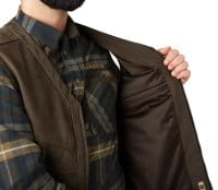 H&auml;rkila Pro Hunter Lederweste Willow green Detail 4