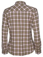 Pinewood Felicia Flanellbluse Gr&uuml;n/Weiss R&uuml;ckseite 